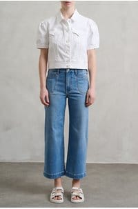 anessa wide leg jean in hidden gem with curved inset pockets