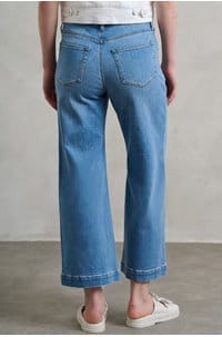 anessa wide leg jean in hidden gem with curved inset pockets