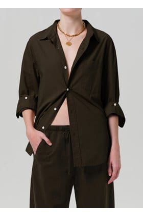 Kayla Shirt in Dark Olive