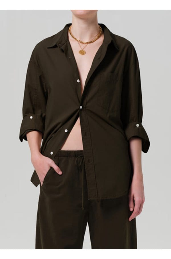 kayla shrt in dark olive