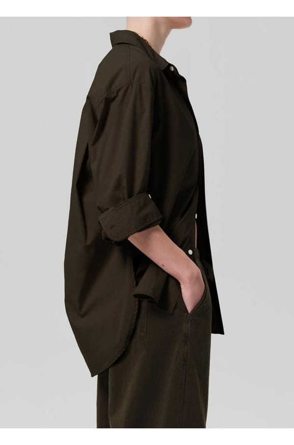 kayla shirt in dark olive