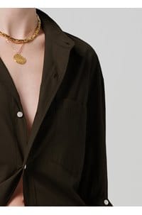 kayla shirt in dark olive