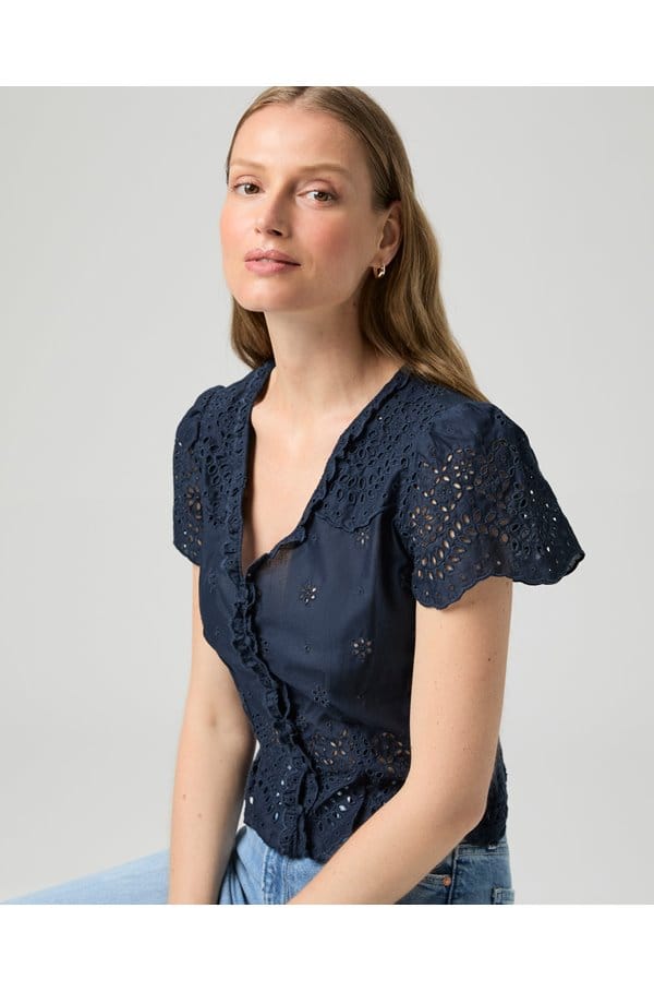 quinta top in navy