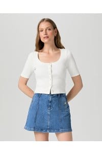 evette top in white