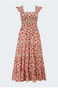 kendall dress in eva floral cream