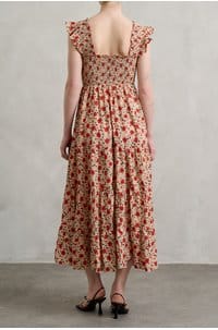 kendall dress in eva floral cream