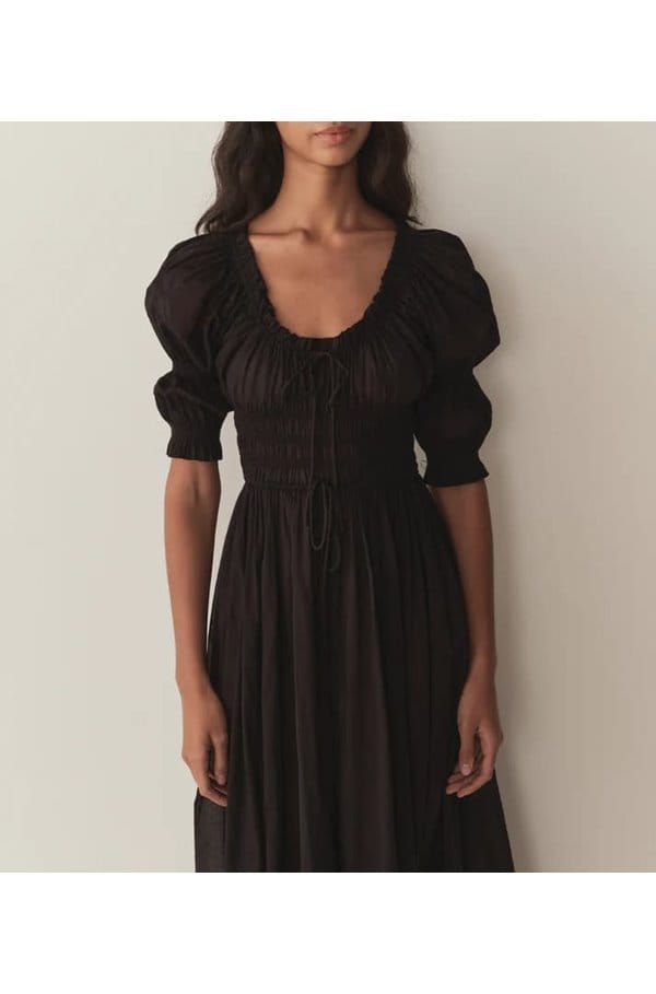 ischia dress in black