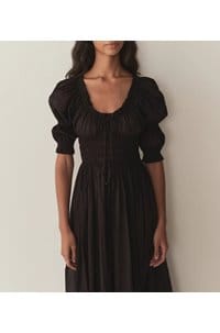 ischia dress in black