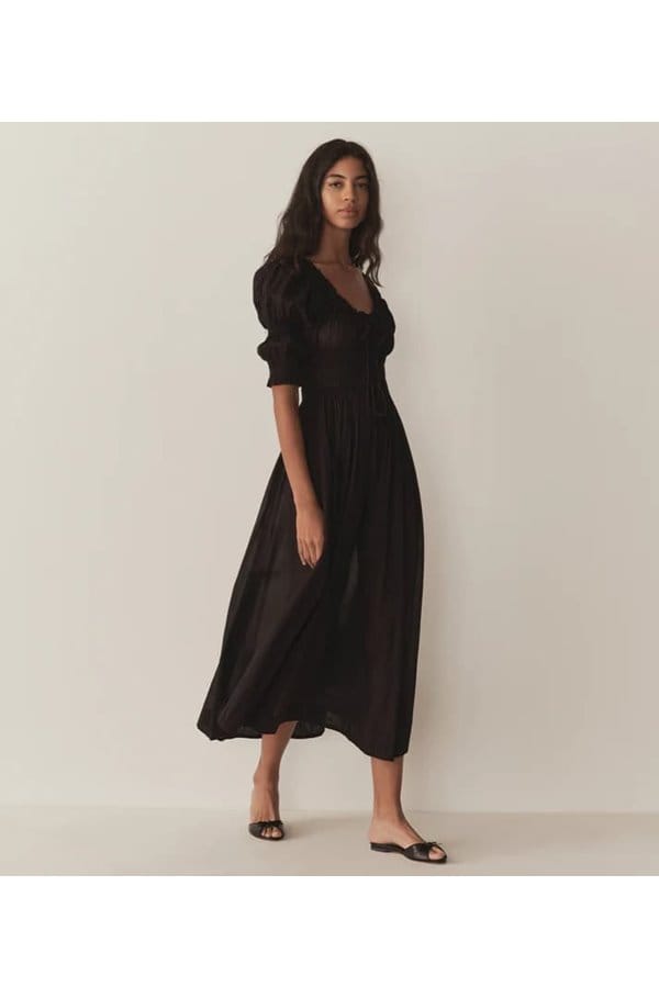 ischia dress in black