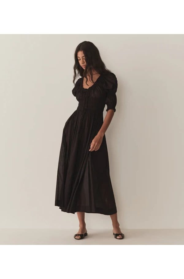 ischia dress in black