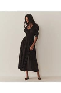 ischia dress in black