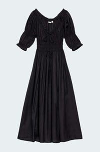 ischia dress in black