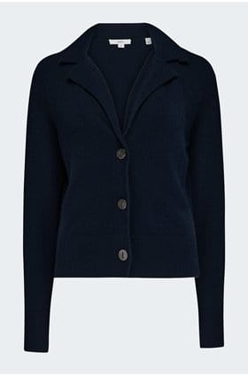 Lapel Button Cardigan in Coastal