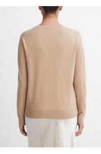 weekend v neck jumper in camel