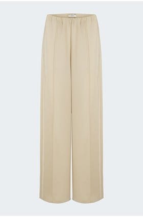 Side Strap Wide Leg Pant in Pale Canyon
