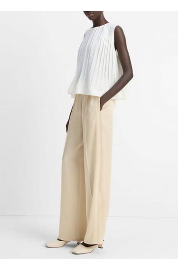 side strap wide leg pant in pale canyon
