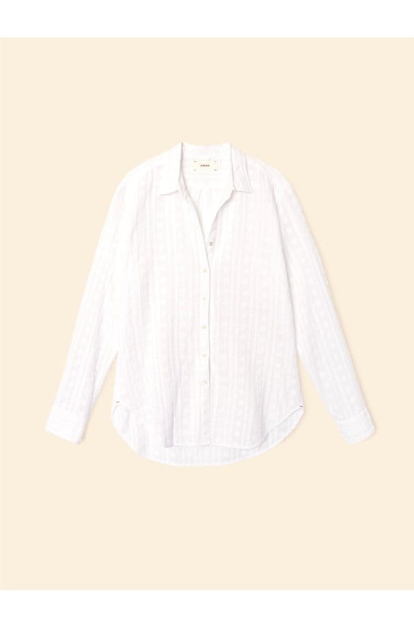 beau embroidered shirt in white