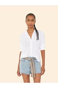beau embroidered shirt in white