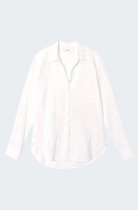 Beau Embroidered Shirt in White