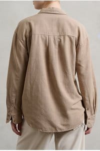 addison shirt in simple taupe