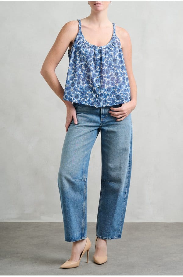 nalina top in bleu soleil