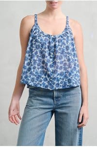 nalina top in bleu soleil