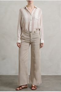 caden wide leg trouser in sulfur simple taupe