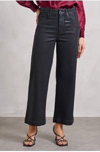 anessa 31 wide jean in black fog coated