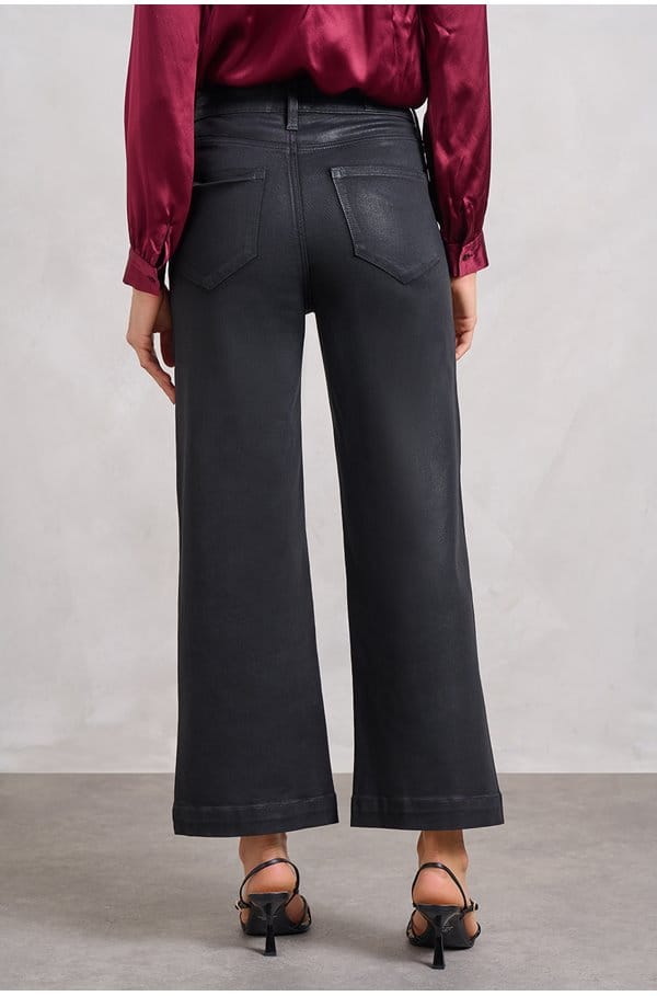 anessa 31 wide jean in black fog coated