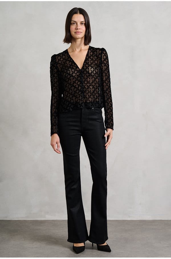 high rise laurel canyon in black fog coated