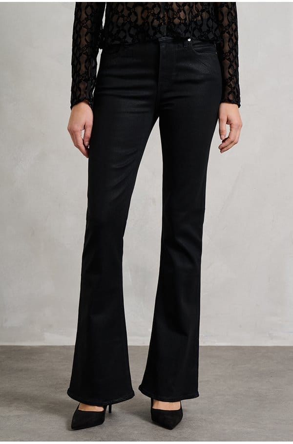 high rise laurel canyon in black fog coated