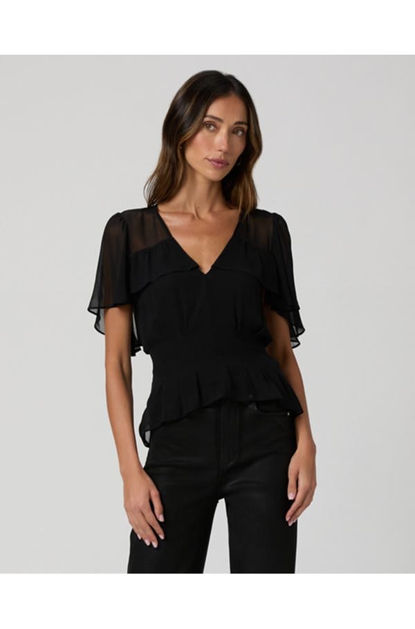 willa blouse in black