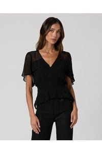 willa blouse in black