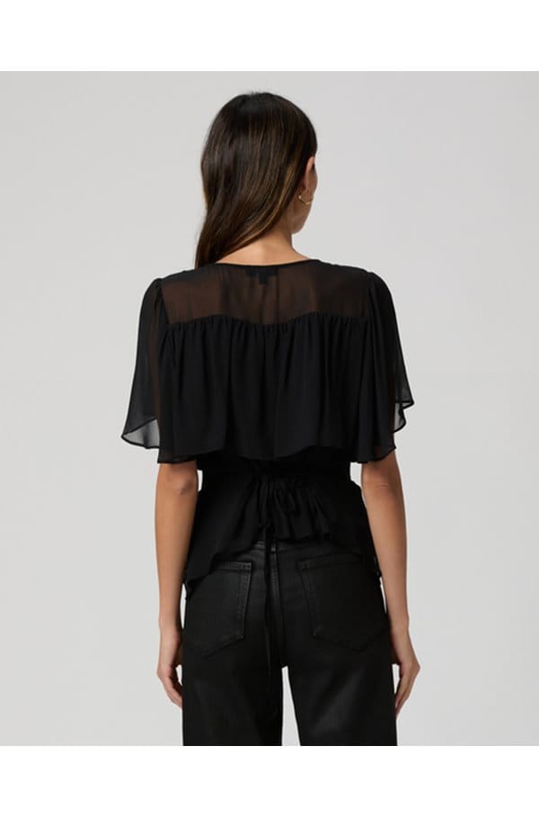 willa blouse in black