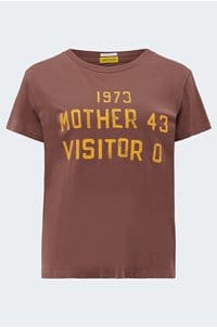the boxy goodie goodie tee in mother 1973