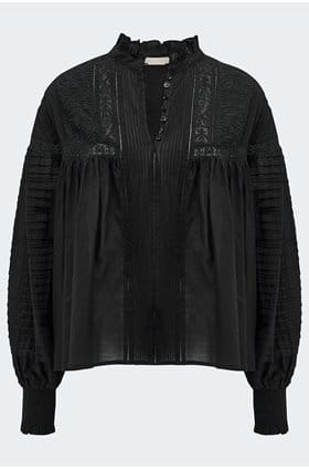 Dahlia Blouse in Noir