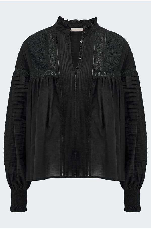 dahlia blouse in noir