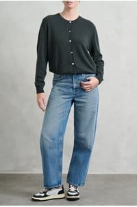 lightweight cardigan in breen
