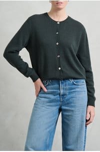 lightweight cardigan in breen