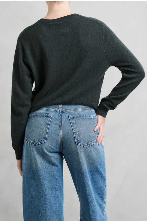 lightweight cardigan in breen