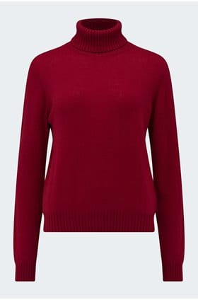 Lightweight Roll Collar in Dull Red