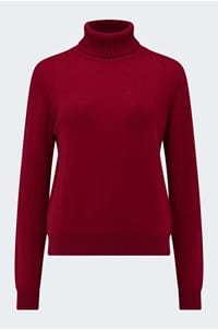 lightweight roll collar in dull red