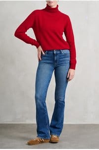 lightweight roll collar in dull red
