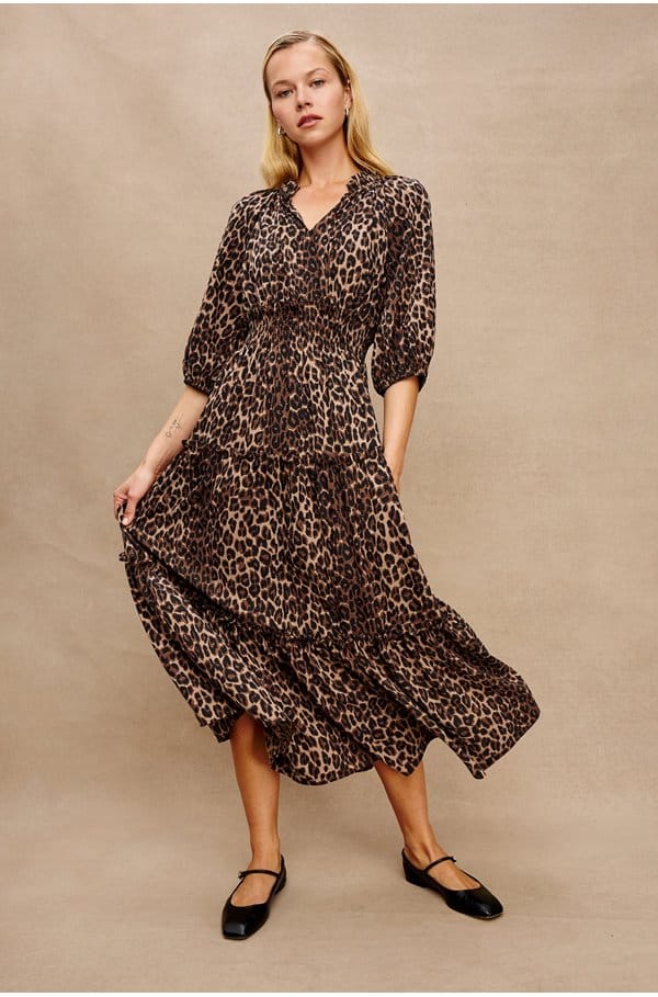 caterine dress in brown nala