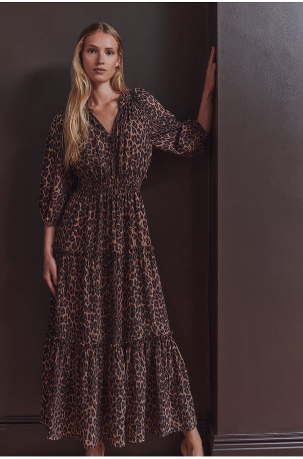caterine dress in brown nala