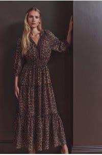 caterine dress in brown nala