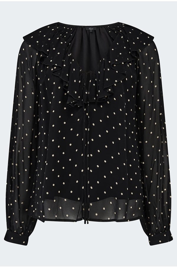 honora top in polka dots