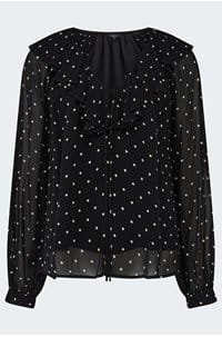 honora top in polka dots