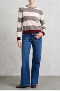contrast stripe crew in vapour jasmine endless passion