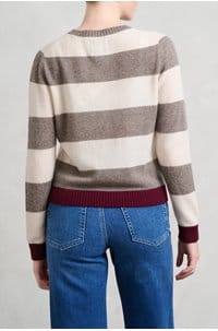 contrast stripe crew in vapour jasmine endless passion